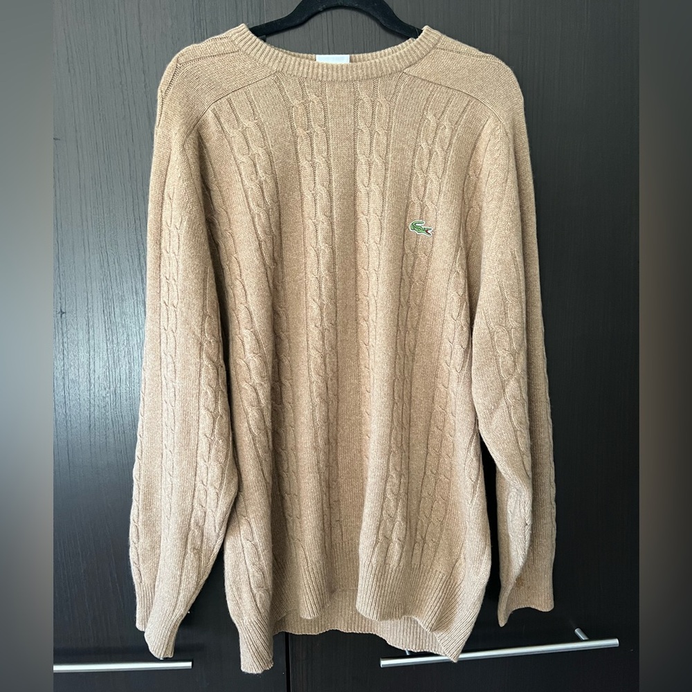 Lacoste Cashmere Cable Knit Sweater